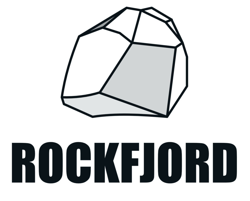 Om oss RockFjord logo stacked